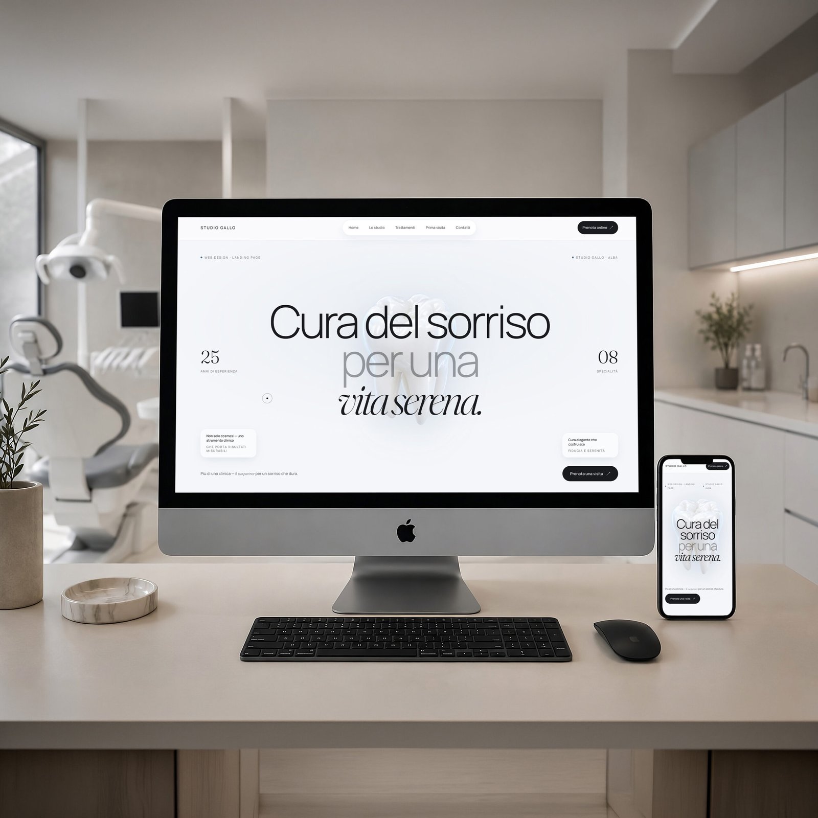 siti-web-studi-dentistici-mockup-2 Mockup di sito web per studio dentistico moderno su iMac e iPhone
